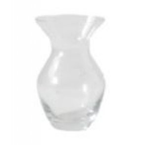 Glas vase klar rund