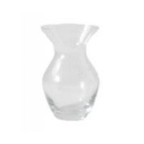 Glas vase klar rund
