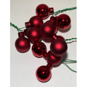 Glas kugler 25mm r�d