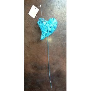 Garnhjerter p� tr�d Turkis