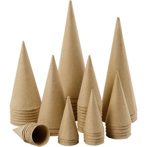 Papkegle 10 cm 9 stk.